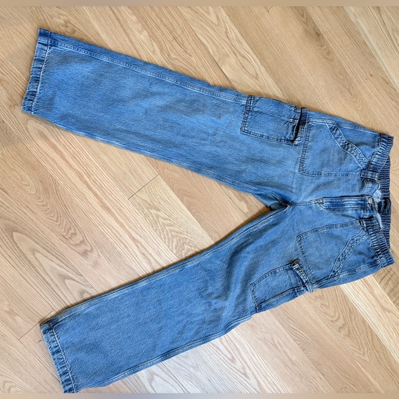 Aeropostale 90s Baggy Cargo Jeans | Size Large | Relaxed Fit Denim - Picture 4 of 4